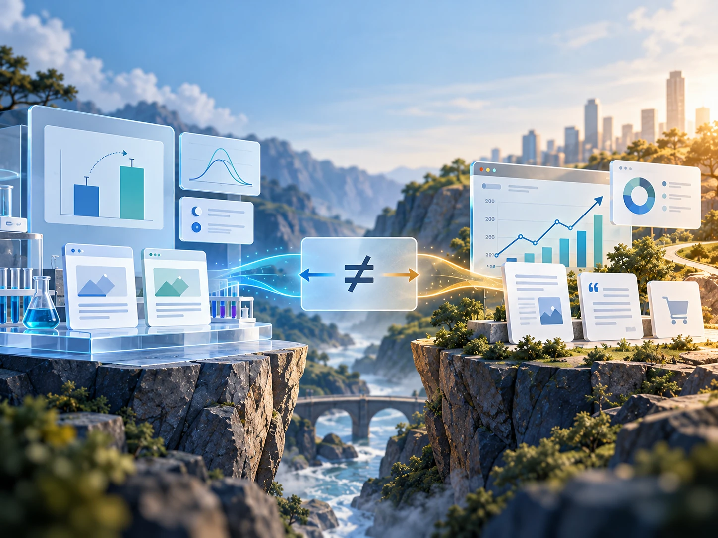 Two separate tests for an AI-search ROI claim: business relevance and causal strength.